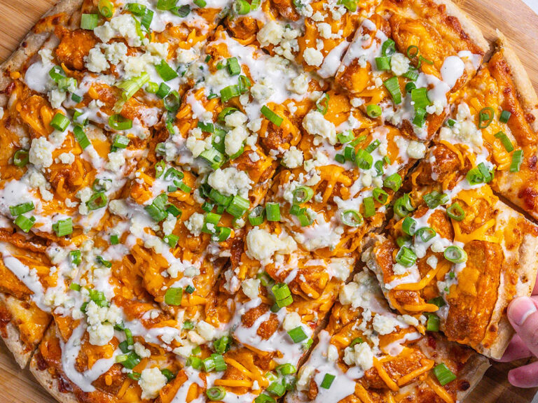 Buffalo Chicken Pizza Recipe | Home Run Inn Pizza