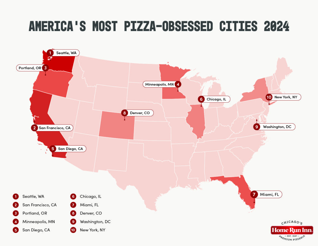 America’s Most Pizza Obsessed Cities 2024 | Home Run Inn Pizza